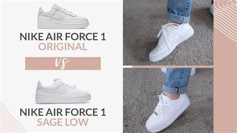 The Difference Between The Nike Air Force 1 Original Vs Sage 